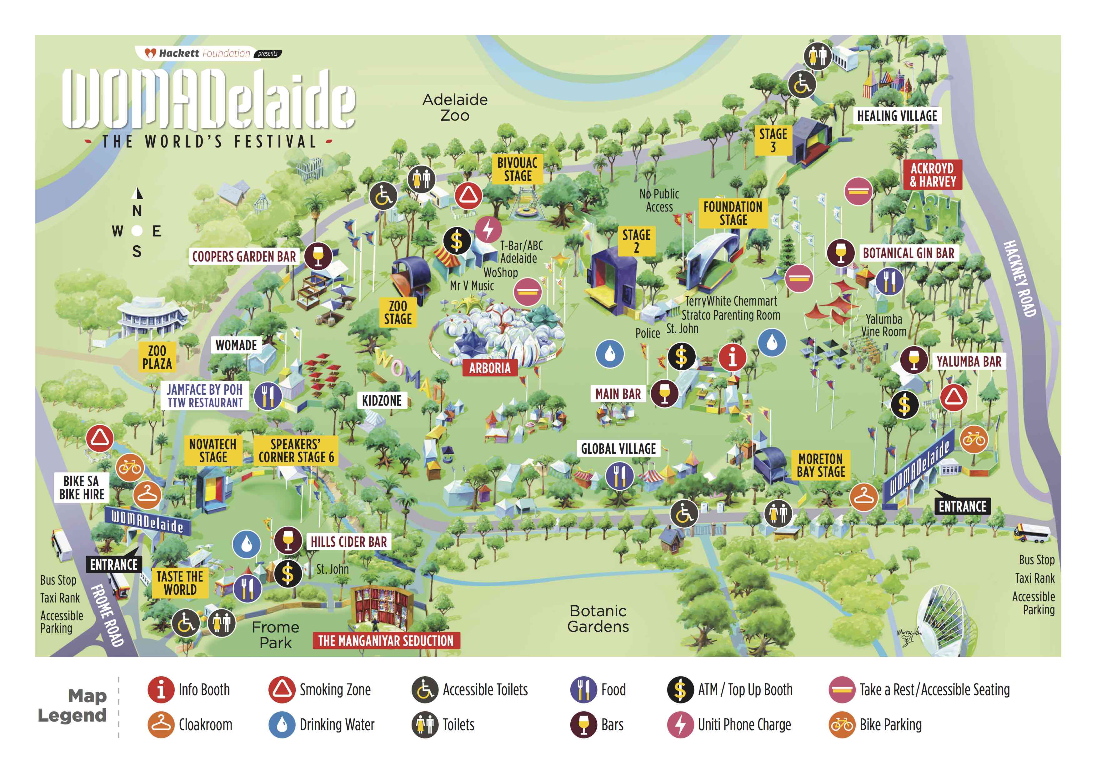 WOMADelaide Map